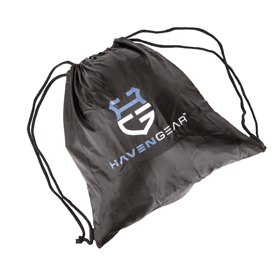 Drawstring Helmet Bag, Black