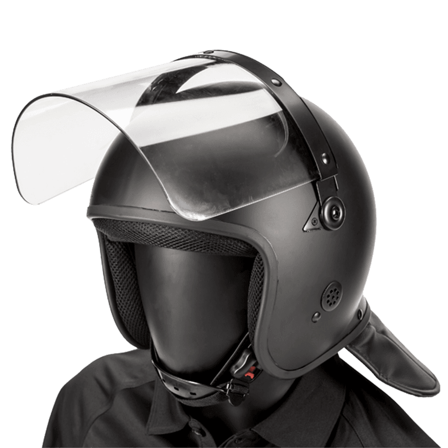 Riot Helmet, Straight Face Shield