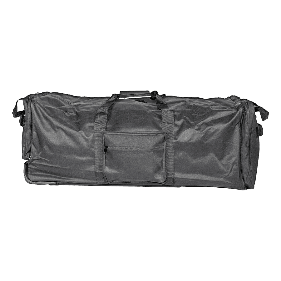 Riot Suit Deployable Bag, 36", XL, Black, Hard Bottom & Wheeled